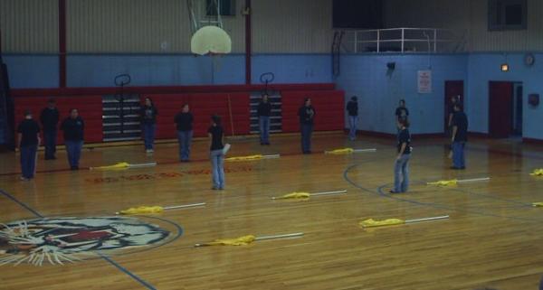 Winter Guard at Christmas Concert